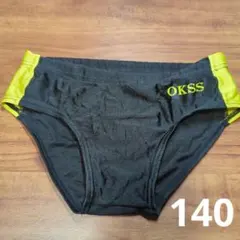 OKSS 水着 140サイズ 黒/黄
