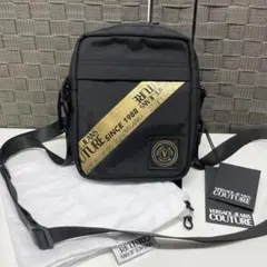 未使用品　VERSACE JEANS COUTURE ショルダーバッグ ブラック
