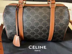 cocomickeycoco ✨セリーヌ　マカダム　ハンドバッグ　筒型 CELINE セリーヌ Cマカダム キャンバス バニティ 筒形 ミニ