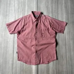 90s 00s OCEAN PACIFIC チェック柄 BDシャツ L レッドのサムネイル