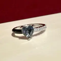 ヴィンテージ デザイン　アクセサリー　リング　シルバー　ブラック　ハート　指輪