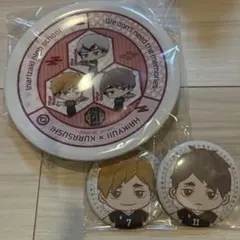 オリジナル寿司皿と缶バッジ