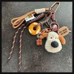 グルミット＆プレッツェル じゃらじゃらキーホルダー バッグチャーム 新品未使用