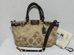 COACH コーチ マディソン オプアート 2way ハンドバッグ 18650