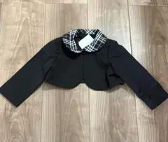 新品　80㎝　黒　ブラック　白　チェック