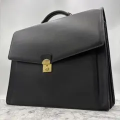 ☆美品☆LE TANNEUR ルタヌア　ビジネスバッグ　レザー　自立　A4 黒 LE TANNEUR TCE4410 / ルタヌア ダレスバッグ 牛革 ブラック 黒