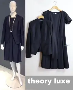theory luxe EXECUTIVE ワンピース スーツ　ブラック 38