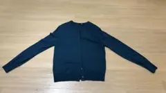 【良品】UNIQLO ダークブルー カーディガン Lサイズ
