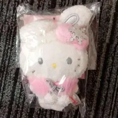 ハローキティ 雪うさぎ マスコットホルダー