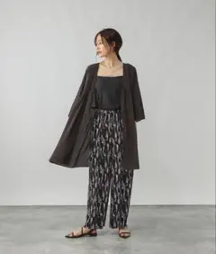 【新品】GLOBAL WORK エアリーリラックスチュニック ブラウン