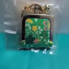 花柄がま口コインケース