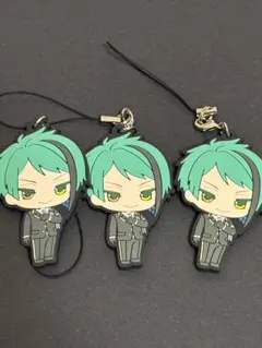 ツイステ　ジェイド　ラバーストラップ3個セット