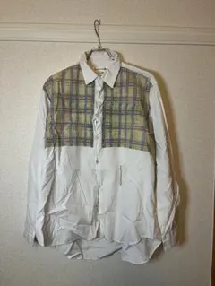 COMME des GARCONS SHIRT チェック切替 長袖シャツ Mのサムネイル
