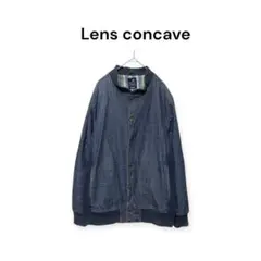 【レンズコンケイブ】メンズ ノーカラージャケット size M a921