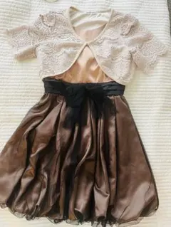 【値下げ】結婚式　2次会　ドレス　ワンピース　ボレロ付き　パーティー　謝恩会