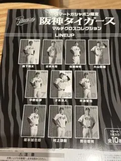 阪神タイガース マルチクロスコレクション　12坂本誠志郎選手