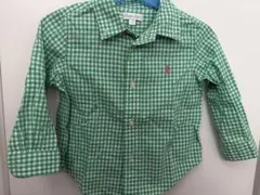 Ralph Lauren ギンガムチェック長袖シャツ 24M 90