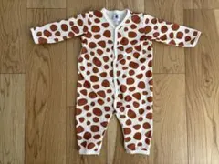 プチバトー キリン柄ロンパース 12M/74cm