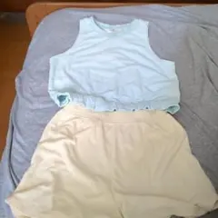 H&M パイル　タンクトップとショーツセット 　150