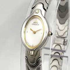 SEIKO セイコー クレドール SS＋18KT ダイヤ2P レディース 希少品 