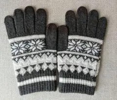 【新品】手袋 防寒 ニット手袋 スマホ対応 あったか 伸縮性 通勤 通学 自転車