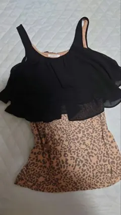 LIP SERVICE ノースリーブ レオパード柄 フリルのサムネイル