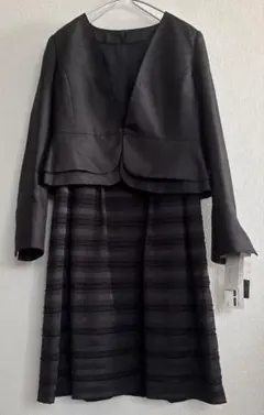 未使用 ブラック ワンピーススーツ セレモニー 卒業入学式 セットアップ 7AR