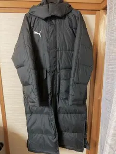 PUMA プーマ ベンチコート ロングコート ブラック 防寒 サッカー