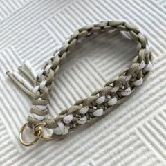 パラコード　ハンドストラップ ホワイト ベージュ 大人