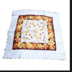昭和レトロ 花柄 レース テーブルセンター 60×60cm テーブルクロス