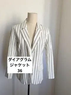 ダイアグラム♡ホワイトストライプ テーラードジャケットのサムネイル