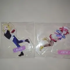 ラブライブ サンシャイン アクリルスタンド 小原鞠莉 黒澤ルビィ