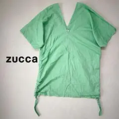 ZUCCa ズッカ ドルマンブラウス 半袖シャツ M 薄手 透け感 春夏のサムネイル