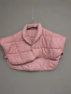 シミ有り　睡眠時に襟元温か　ピンク キルティング 肩当