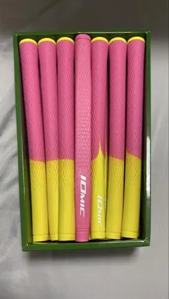 IOMIC ゴルフグリップ 14本セット 渋野　ピンク/イエローのサムネイル