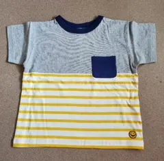 新品未使用 BREEZE 120cm 切替ボーダーTシャツ