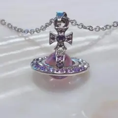 Vivienne Westwood オーブ ネックレス パープル - メルカリ