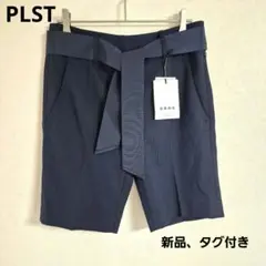 【新品、タグ付き】PLSTネイビーハーフパンツ 総柄