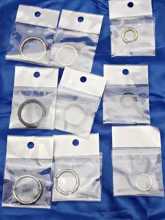 ピアス　３色３サイズ　１８個（９ペア）　金　銀　黒　お得　格安　セット