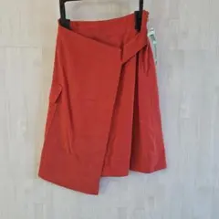 COMME CA FILLE キッズ ラップスカート レッド 160