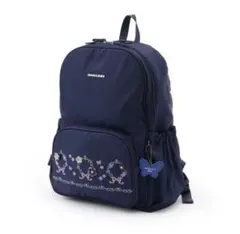 ANNA SUI mini お花リボン刺繍リュック　紺のサムネイル