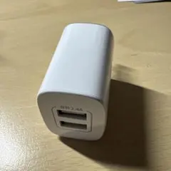 USB充電器　ACアダプター　2ポート　絶縁カバー付き　TYPE-A