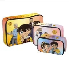 【新品未使用】ジョージア 名探偵コナン オリジナル トラベル ポーチセット