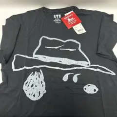 【新品未使用品】UNIQLO スヌーピー Tシャツ Sサイズ ブラック