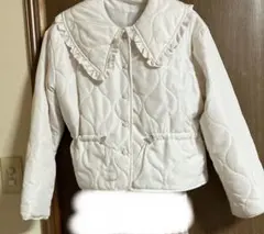 グレイル　ビッグカラーフリルドロストキルティングジャケット[kd50]