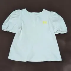 110〜116★JACADI★パフ袖！お花刺繍Ｔシャツ★白　6A