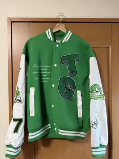 グリーン スタジャン T G ロゴ入り