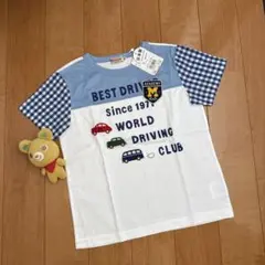 新品タグ付】ミキハウス 半袖Tシャツ 130cm 車モチーフ - メルカリ
