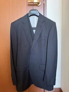 Paul Smith ダークグレー ストライプ ビジネススーツ