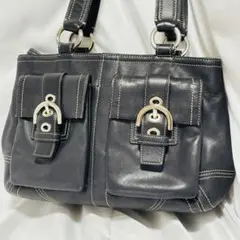 【美品】 コーチ ハンドバッグ ソーホー Y2K オールレザー ショルダーバッグ